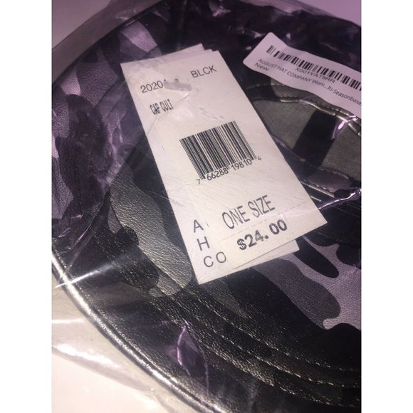 AUGUST HAT COMPANY Women's Black & Silver Hat - Picture 4 of 5